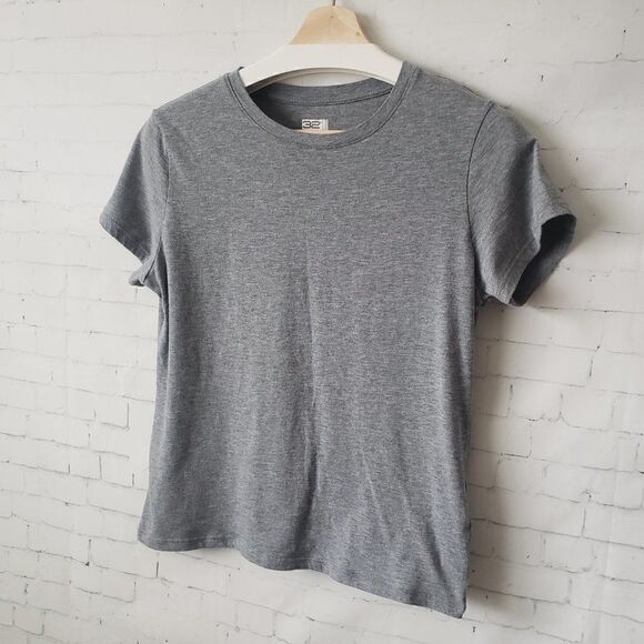32 Degrees Cool Cotton Blend Tee Size Small Gray Basic Crewneck Top Short Sleeve - Picture 2 of 5